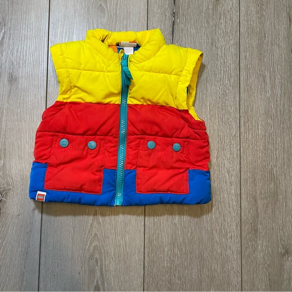 Lego Other - LEGO‎ Collection x Target Color block Puffer Infant Baby   Vest 3-6 Months